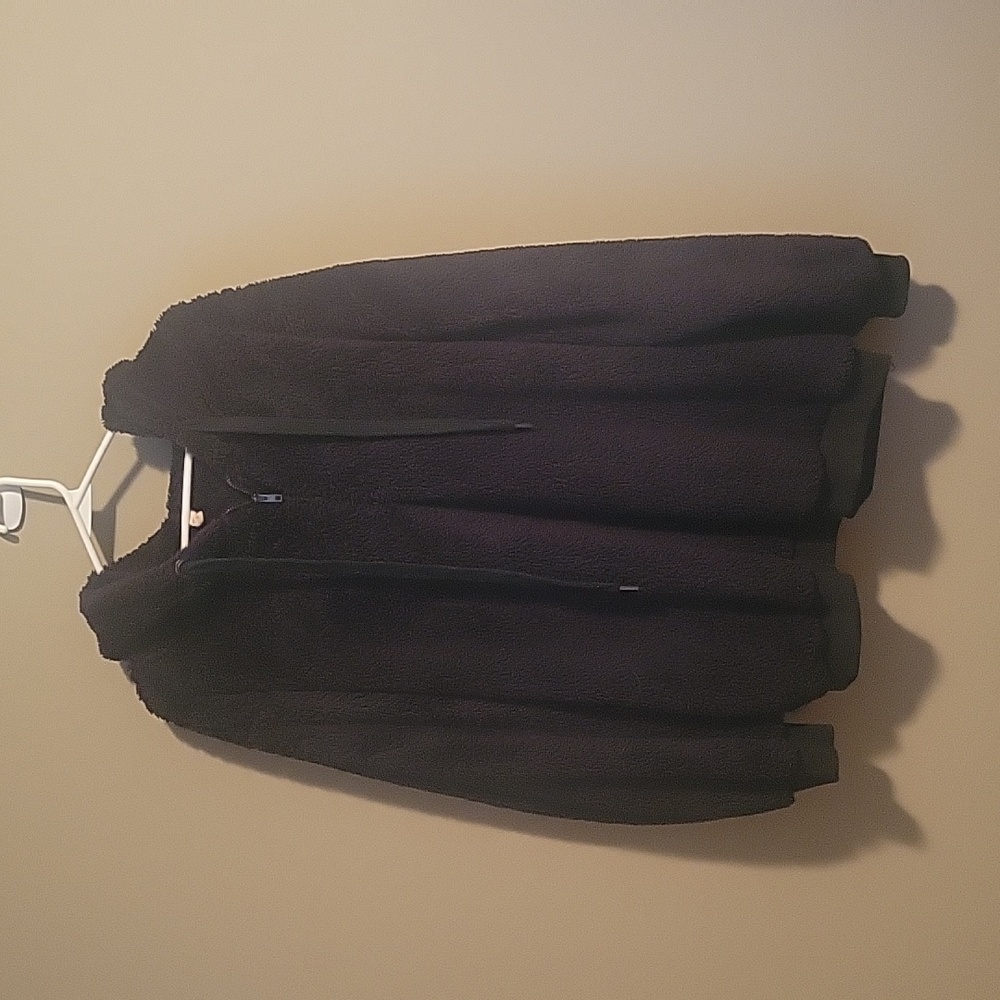 Half zip hooded cozy fleece jacket